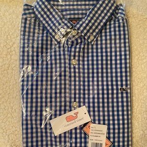 Vineyard Vines plaid button up shirt